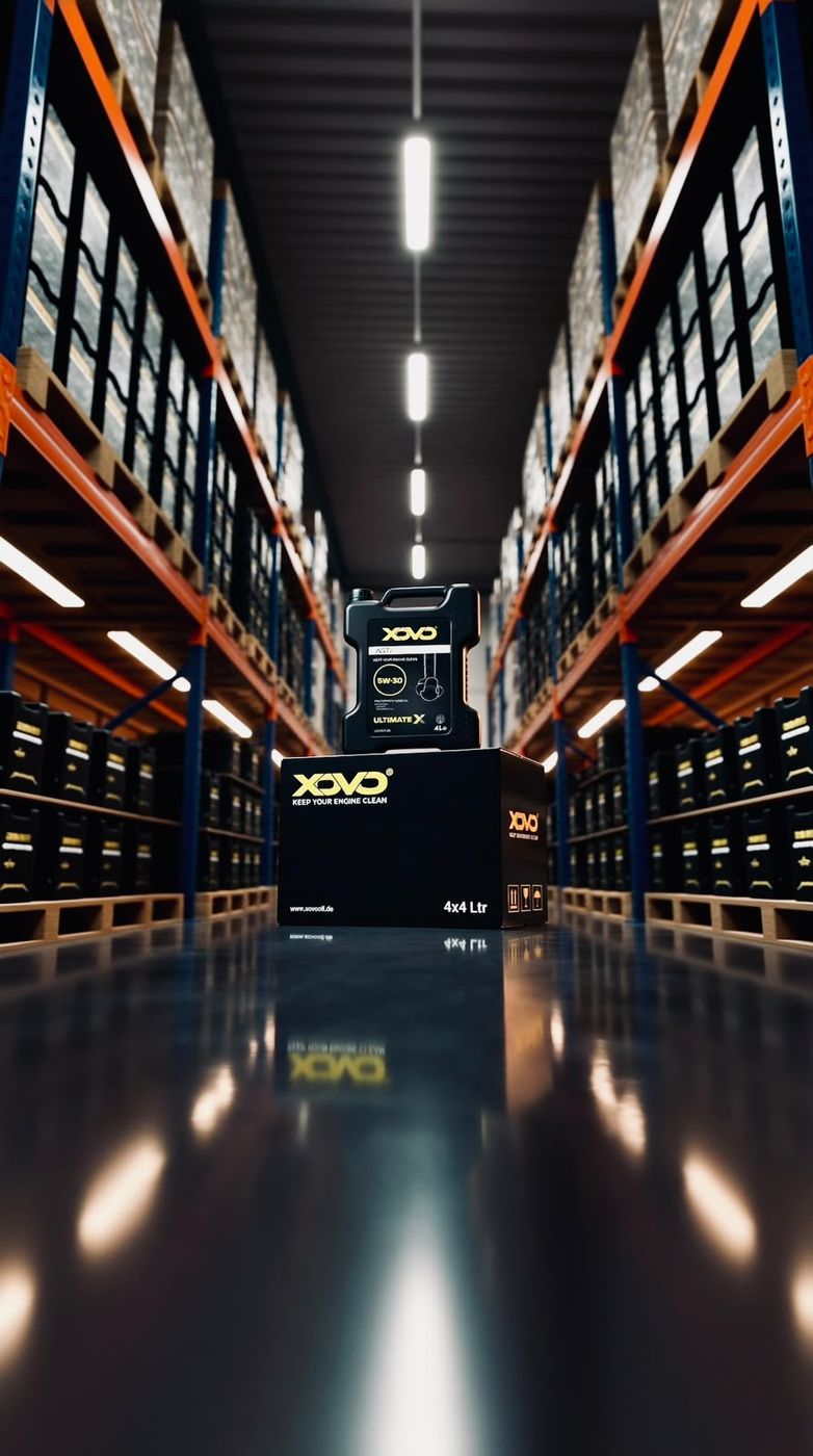 XOVO Ultimate X carton in a warehouse
